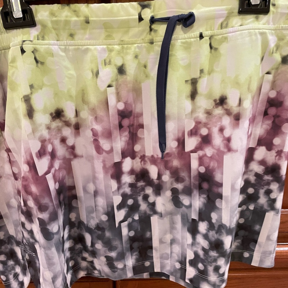 Slazenger Gradient Mini Skirt - Green, Purple, Black